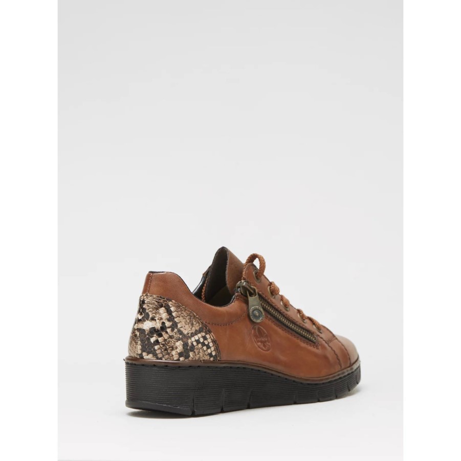 Baskets Tan Rieker Tan Avec Fermeture éclair