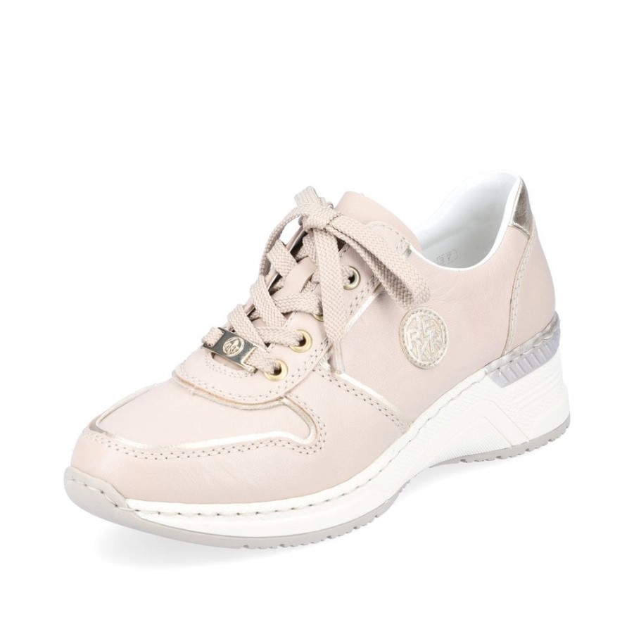 Beige Rieker N4349 Women Shoes