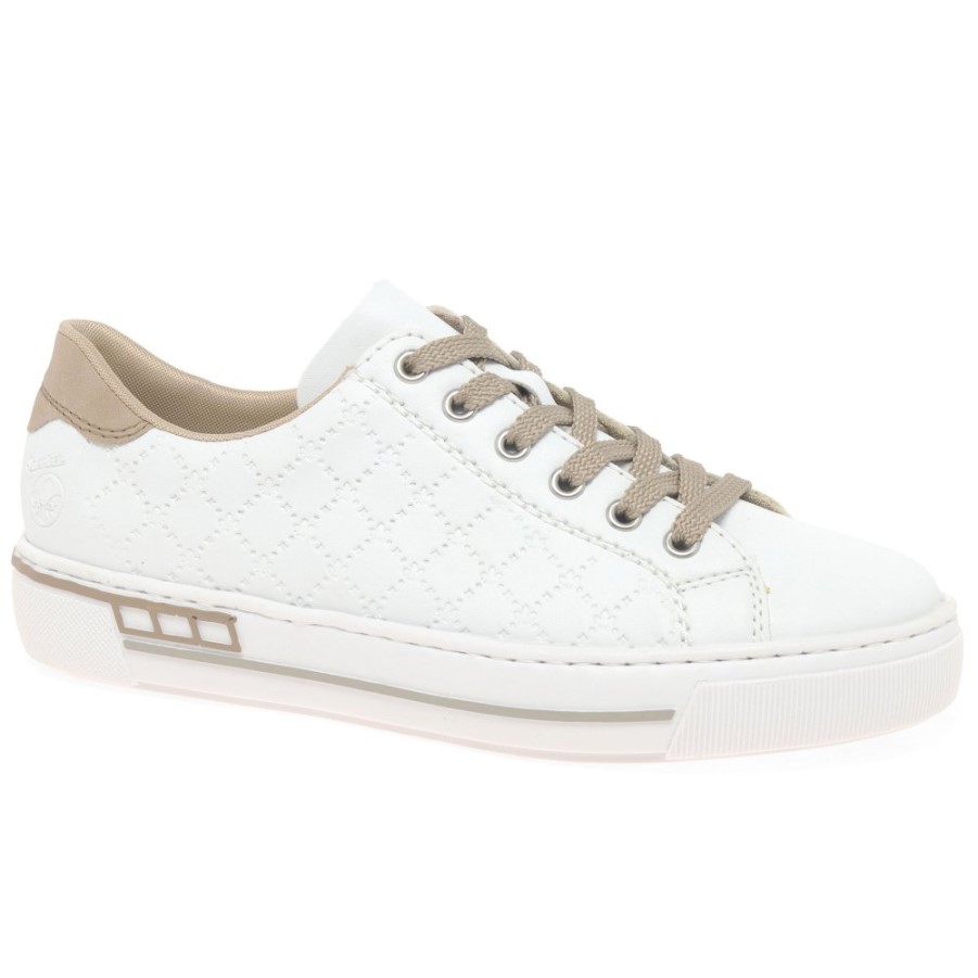 Rieker Quilt Baskets Femme Blanc