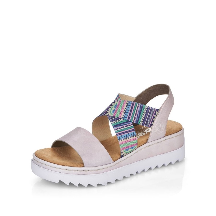 Rose Rieker V44g8 Femmes Sandales