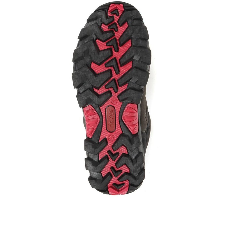 Rieker Bottine De Marche à La Cheville Gris Multi