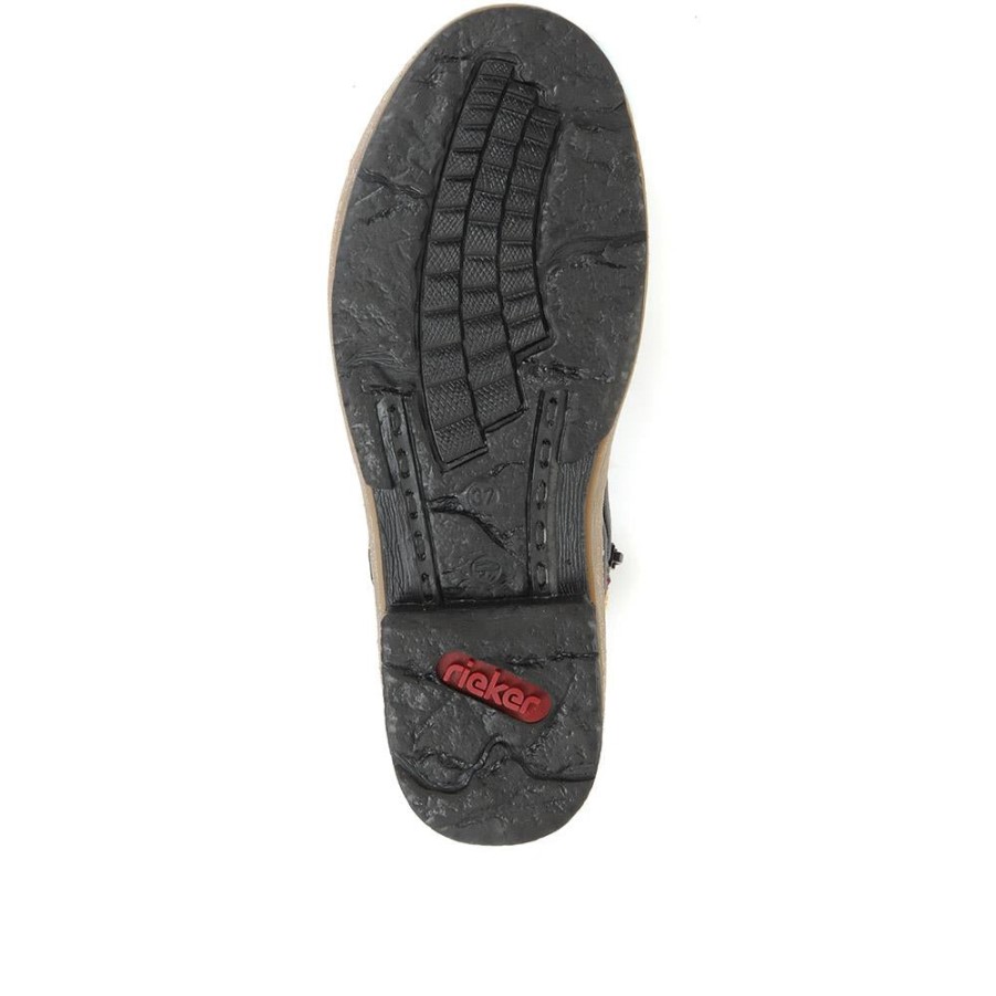 Rieker Bottines Contrastées Noires